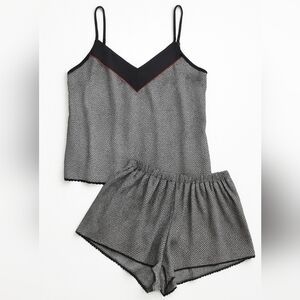 Vintage Addition Elle Gingham Pajamas Lingerie Set